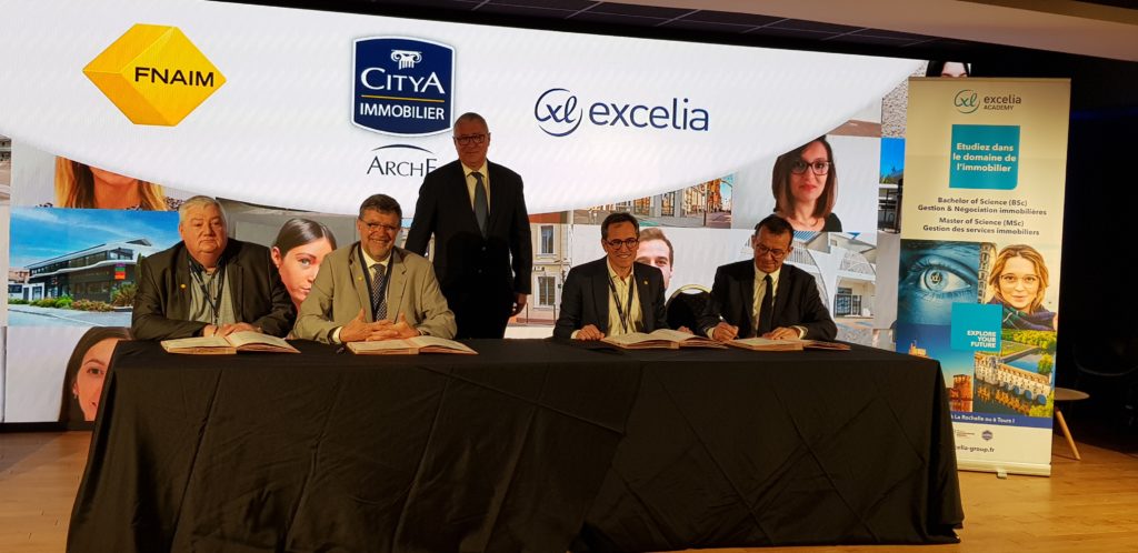 Deux acteurs majeurs du secteur s’engagent pour la filière immobilier derrière Excelia : la FNAIM (Fédération Nationale de l’Immobilier) et CITYA IMMOBILIER